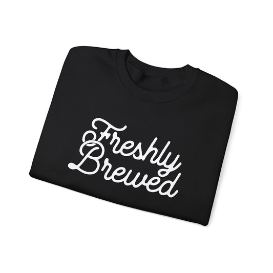 Freshly Brewed Typography Sweatshirt