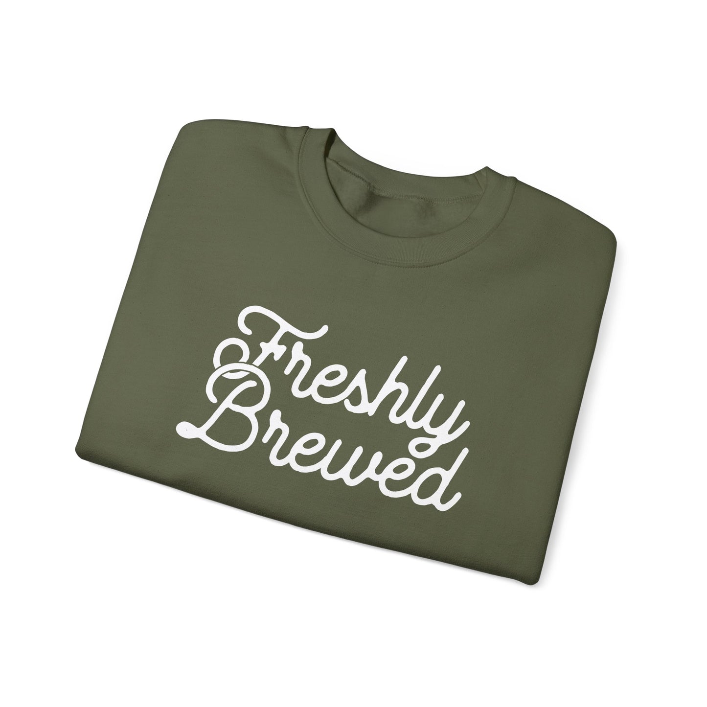 Freshly Brewed Typography Sweatshirt