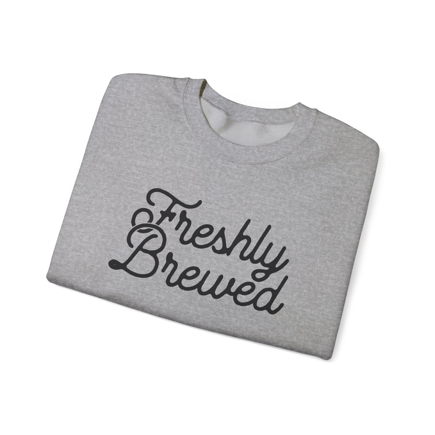 Freshly Brewed Typography Sweatshirt
